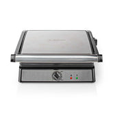 Nedis Contact Grill - 2000 W - 29 x 23 cm - Regelbare temperatuur - Kunststof / Roestvrij Staal