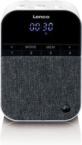 Lenco PPR-100WH - Speaker met Bluetooth® en afneembare stekker - Wit •