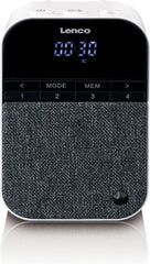 Lenco PPR-100WH - Speaker met Bluetooth® en afneembare stekker - Wit •