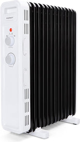 Olieradiator - 2500W Heater - Elektrische kachel - met Thermostaat - Wit - Aigostar