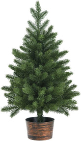 COSTWAY Hoge Mini Tafel Kerstboom - Groen - 60cm