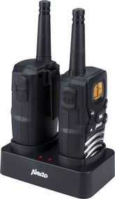 Alecto FR-50 Portofoon Twinset 8km - Bereik tot 8km en met FM radio - Zwart •