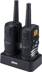 Alecto FR-50 Portofoon Twinset 8km - Bereik tot 8km en met FM radio - Zwart •