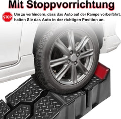 Oprijblokken - Oprijplaten - Set van 2 - Zwart - TRMLBE