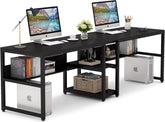 Bureau - Computertafel - Computerbureau - 200x60 cm - Zwart - Tribesigns