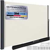 KESSER® Zijmarkies - Uittrekbaar - Luifel - 200x300cm - Beige