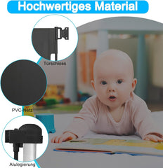 Oprolbaar Traphekje – Veiligheidshekje - Tot 150cm - Baby & Huisdier - Aufun
