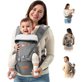 Draagzak - Baby carrier - Babydrager - 3-20 kg - Grijs - Besrey