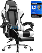 Ergonomische Bureaustoel - Office Chair - Gamestoel - Volwassenen - Zwart/Wit - GTPLAYER - GT800A
