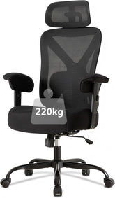Ergonomische Bureaustoel - Office Chair - Gamestoel - Volwassenen - Zwart - UEV