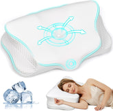 Ergonomisch hoofdkussen - Nekklachten - 40x60 cm - Wit - Ehomfory