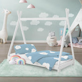 Kinderbed - Peuterbed - Tipi bed - 70x140 cm - Wit - ML-Design