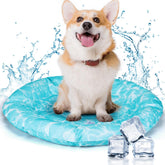 Koelmat Hond & Kat - 72x72 cm - Blauw - Nobleza