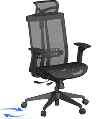 Ergonomische Bureaustoel - Office Chair - Gamestoel - Volwassenen - Zwart - OC22B AIR - FLEXISPOT