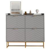 Schoenenkast - Schoenenrek - 103,5x100x24 cm - Grijs - UEV