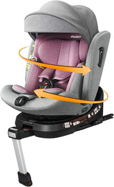 Autostoel - Isofix Autostoeltje - 0-12 jaar - Roze - Jovikids