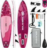 Sup Board - Opblaasbaar Paddle Board - 204 kg - Roze - SOLAVERO •