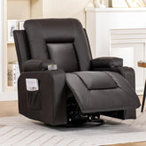 Fauteuil met armleuning - Relaxfauteuil - Relaxstoel - Bruin - COMHOMA