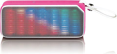Lenco Bluetooth luidspreker BT-191, draagbare stereo, meerkleurig lichteffect, AUX, NFC, spatwaterdicht