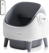 Automatische Kattenbak - Zelfreinigende Kattenbak - Grijs/Wit