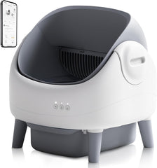 Automatische Kattenbak - Zelfreinigende Kattenbak - Grijs/Wit