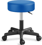 Zadelkruk - Kruk op wielen - Rolkruk - Draaikruk - Blauw - TRESKO