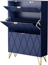 Schoenenkast - Schoenenrek - 80x24x120 cm - Blauw