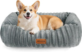 Hondenmand - Hondenkussen - Hondenbed - Grijs - 65x55x20 cm - Nobleza
