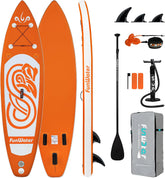 Sup Board - Opblaasbaar Paddle Board - 136 kg - Oranje/Wit - FunWater