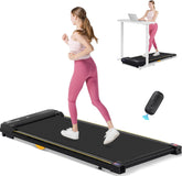 Walking Pad, loopband voor thuis met led-display en afstandsbediening, Treadmill stil 1-6 km/u, 2,5 pk borstelloze motor, fitness, workout, thuisfitnessapparaat