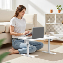 Bedtafel - Laptoptafel - Bank tafeltje - Ontbijttafeltje - Wit - Ferghana •