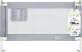 Bedhekje - 150 cm - Bedrand - Bedrail - Bedrek - Grijs