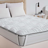 CASABEL Matrastopper microvezel wolk wit 80 x 200 cm ultrazacht ademend - matrastopper hypoallergeen - voor matrassen met 1 zits voor volwassenen en kinderen, Clic Clac, BZ