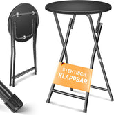 KESSER® Statafel bistrotafel met pvc-plaat | weerbestendige klaptafel | 60 cm / 110 cm | partytafel antislip | binnen en buiten | bruiloft ontvangsttafel | 4 poten gepoedercoat