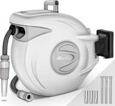 Wandslangenbox - Tuinslanghaspel - Tuinslang met haspel - 30 meter - Grijs