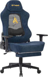 Ergonomische Bureaustoel - Office Chair - Gamestoel - Volwassenen - Blauw - SYMINO