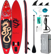 Sup Board - Opblaasbaar Paddle Board - 150 kg - Rood - FEATH-R-LITE
