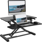 Monitor verhoger - Laptop verhoger - Bureau verhoger - 72x42 cm - Zwart - M17B - FLEXISPOT