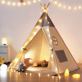 Speeltent - Kindertent - Speelhuisje - Met verlichting - Katoen - Besrey