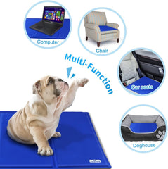 Koelmat Hond & Kat - 90x50 cm - Blauw - Nobleza •