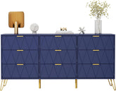 Commode - Dressoir - Ladekast - 150x34x74 cm - Marineblauw - UEV