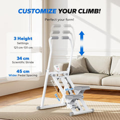 Stair Stepper - Stepper fitnes - Stair Master - Wit - MERACH
