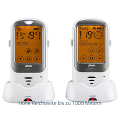Alecto DBX-68 - Outdoor Babyfoon - Tot 1km bereik - Wit/Antraciet •