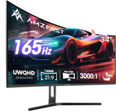 Gaming Monitor - Beeldscherm computer - 34 inch - Curved - 165Hz - QHD - Amzfast