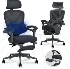 Ergonomische Bureaustoel - Office Chair - Gamestoel - Volwassenen - Zwart - OC4B - FLEXISPOT