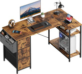 Bureau - Computertafel - Computerbureau - 120x78 cm - Bruin