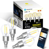 E14 LED lamp - Dimbaar - Filament lamp - 4,5W - 4 stuks - Aigostar