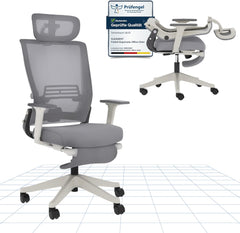 Ergonomische Bureaustoel - Office Chair - Gamestoel - Volwassenen - Grijs - OS1G - FLEXISPOT
