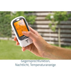 Alecto DBX-68 - Outdoor Babyfoon - Tot 1km bereik - Wit/Antraciet •