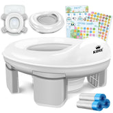 KIDIZ® Toiletbril voor kinderen - Kindertoiletbril - WC verkleiner - Grijs